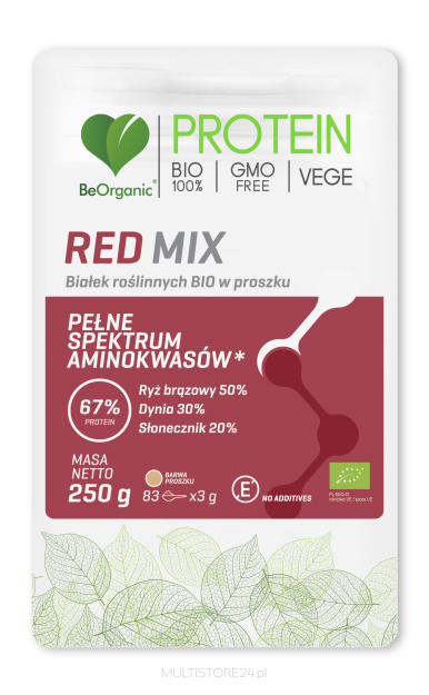 Red MIX białek roślinnych BIO w proszku 250g